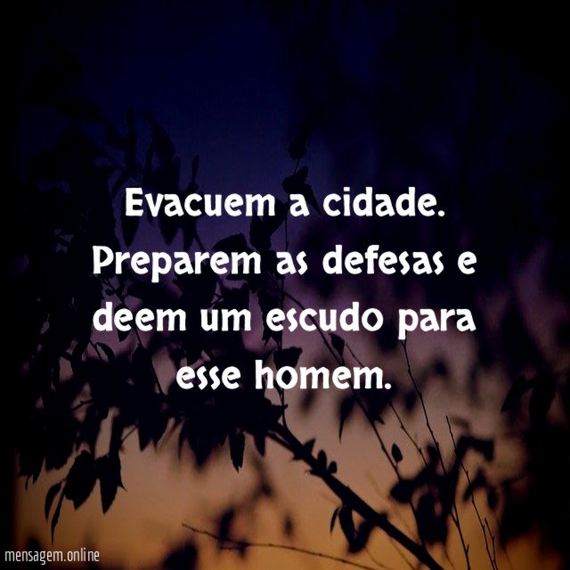 Evacuem a cidade