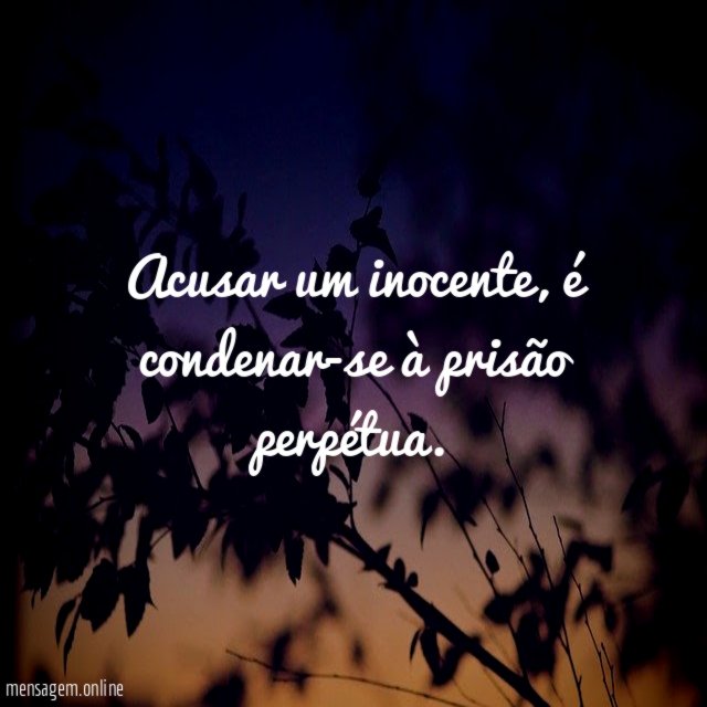 Acusar um inocente
