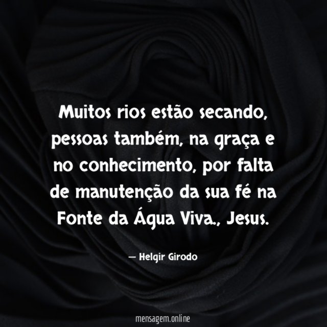 Muitos rios estão secando