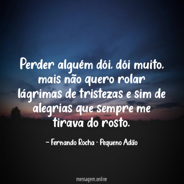 Perder alguém dói