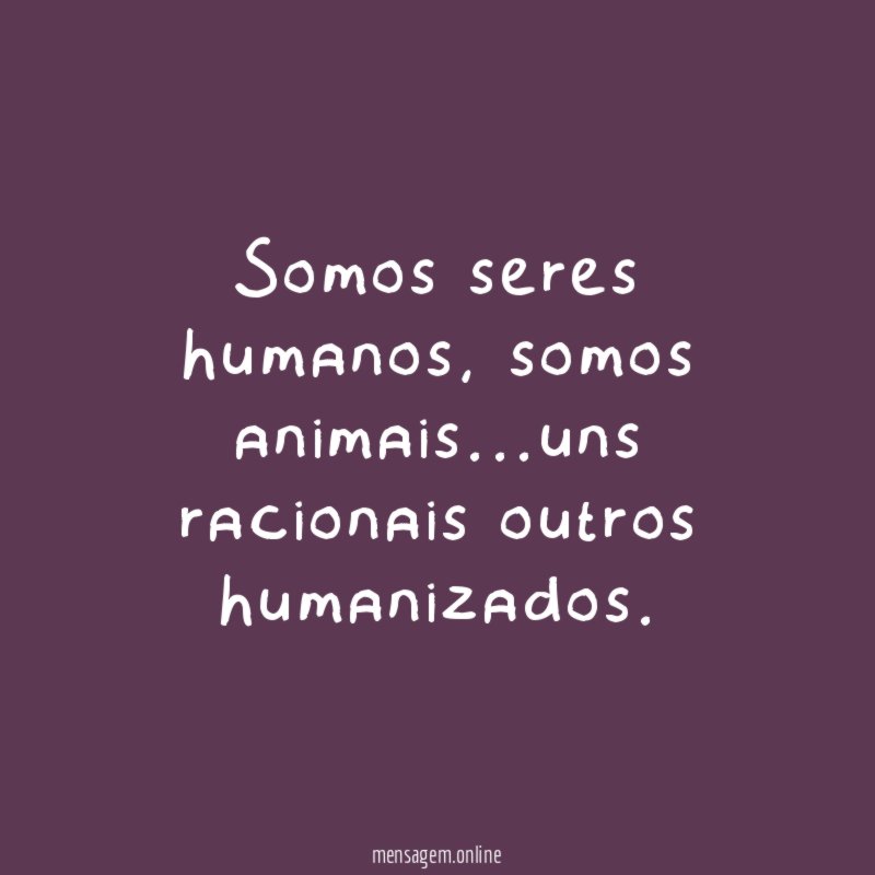 Somos seres humanos