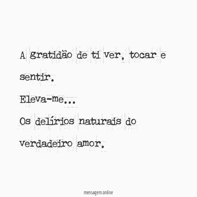 A gratidão de ti ver