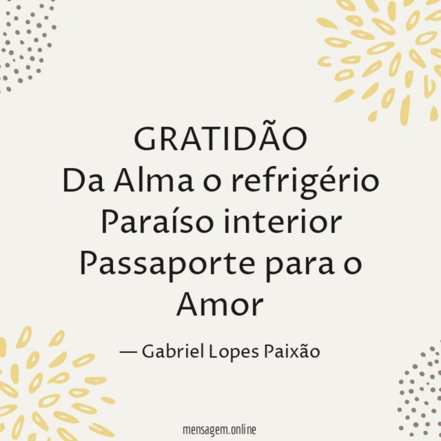 GRATIDÃO