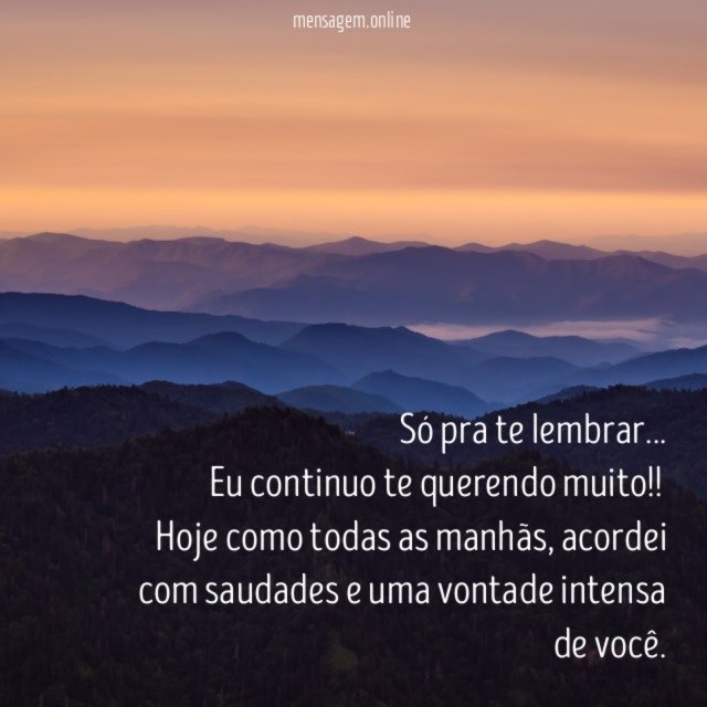 Só pra te lembrar