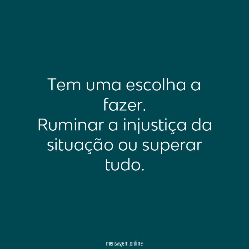 Tem uma escolha a fazer