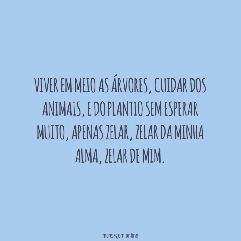 Viver em meio as árvores