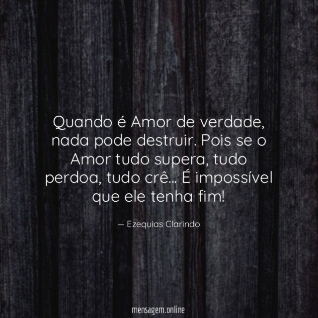 Quando é Amor de verdade