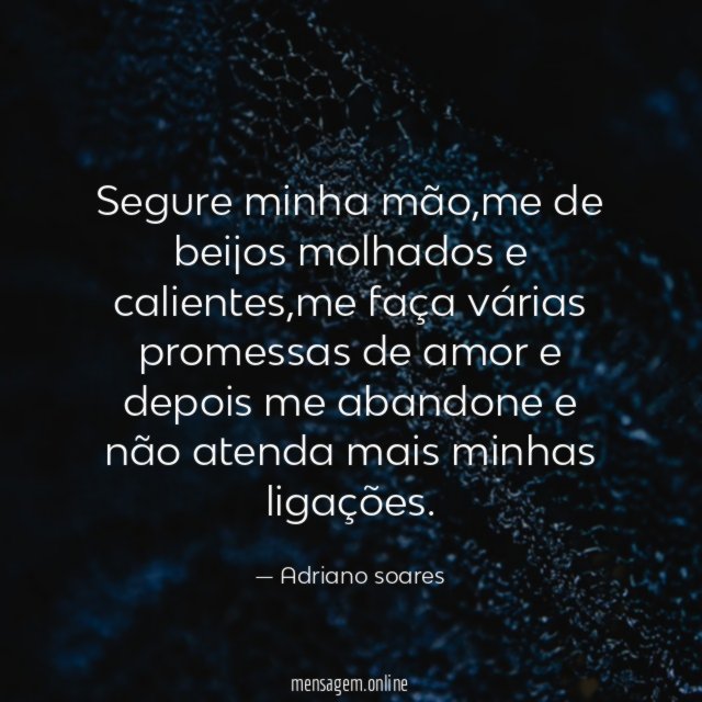 Segure minha mão