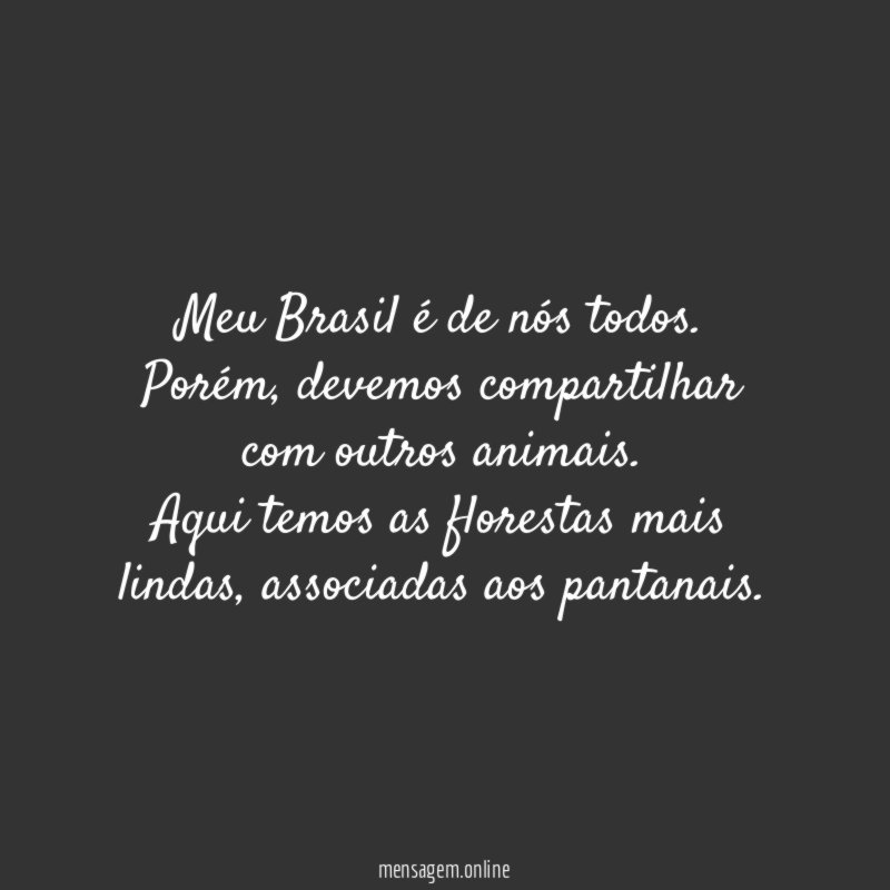 Meu Brasil é de nós todos