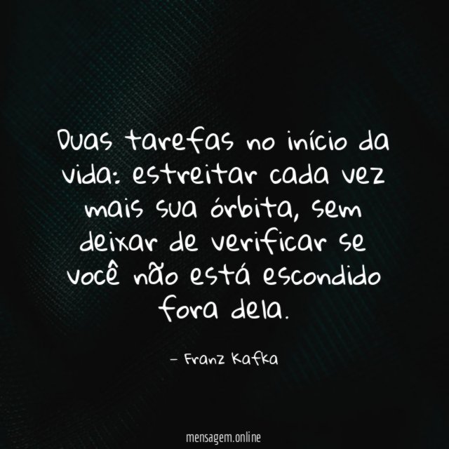 Duas tarefas no início da vida