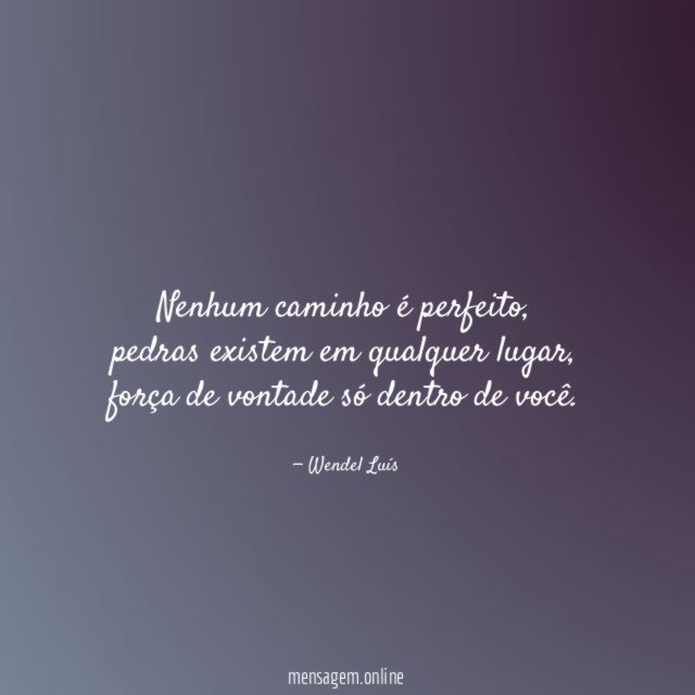 Nenhum caminho é perfeito