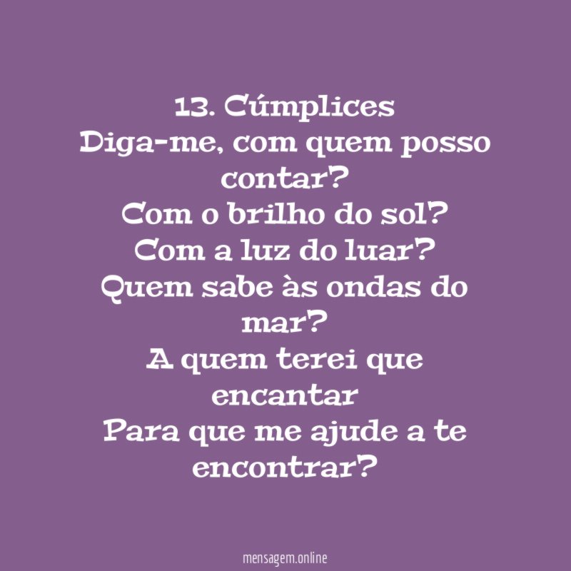 13. Cúmplices