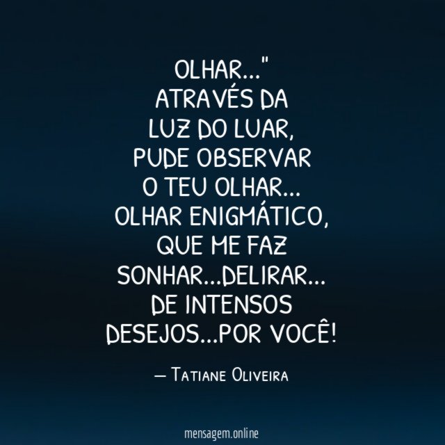 "Olhar…"