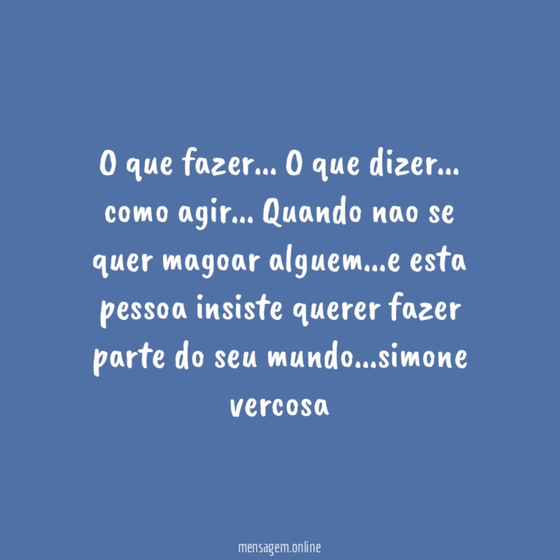 O que fazer