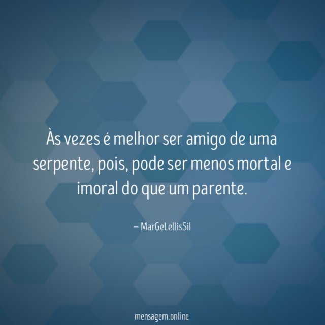 Às vezes é melhor ser amigo de uma serpente