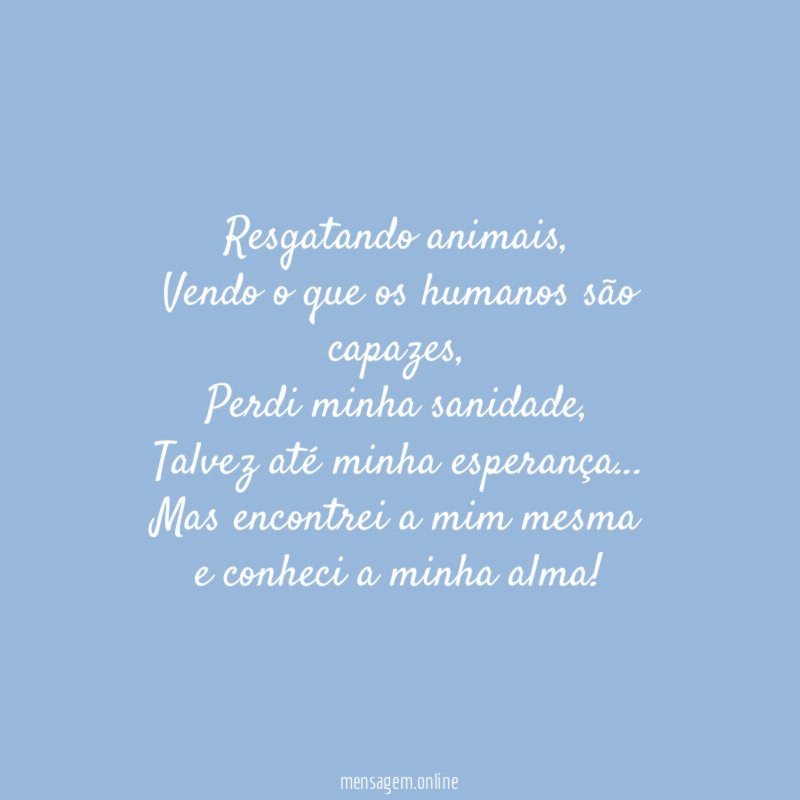 Resgatando animais