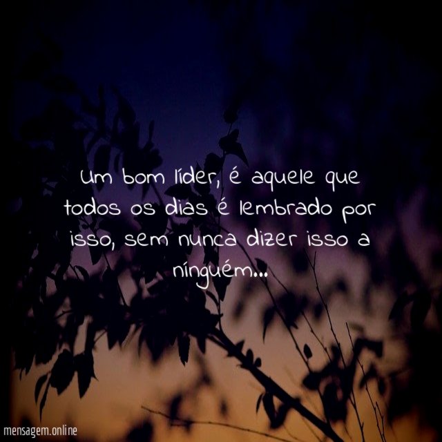 Um bom líder