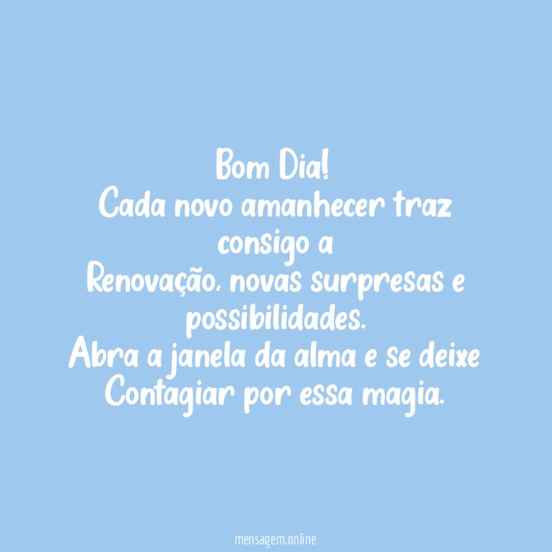 Bom Dia!