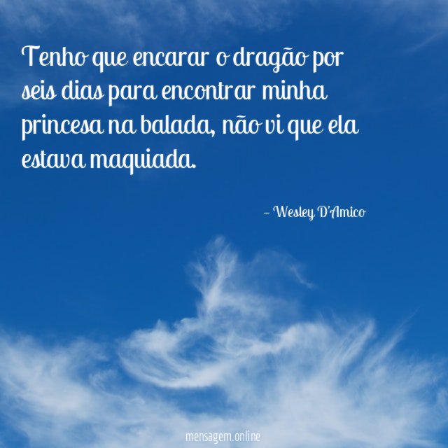 Tenho que encarar o dragão por seis dias