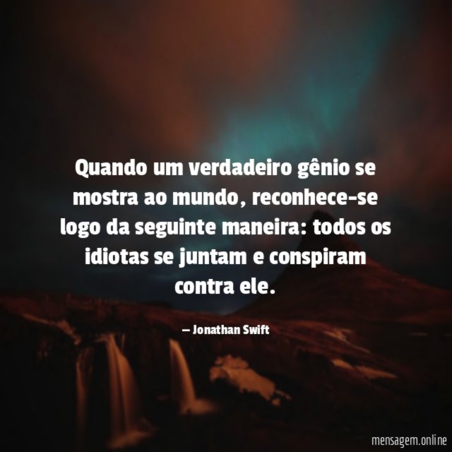 Quando um verdadeiro gênio se mostra ao mundo