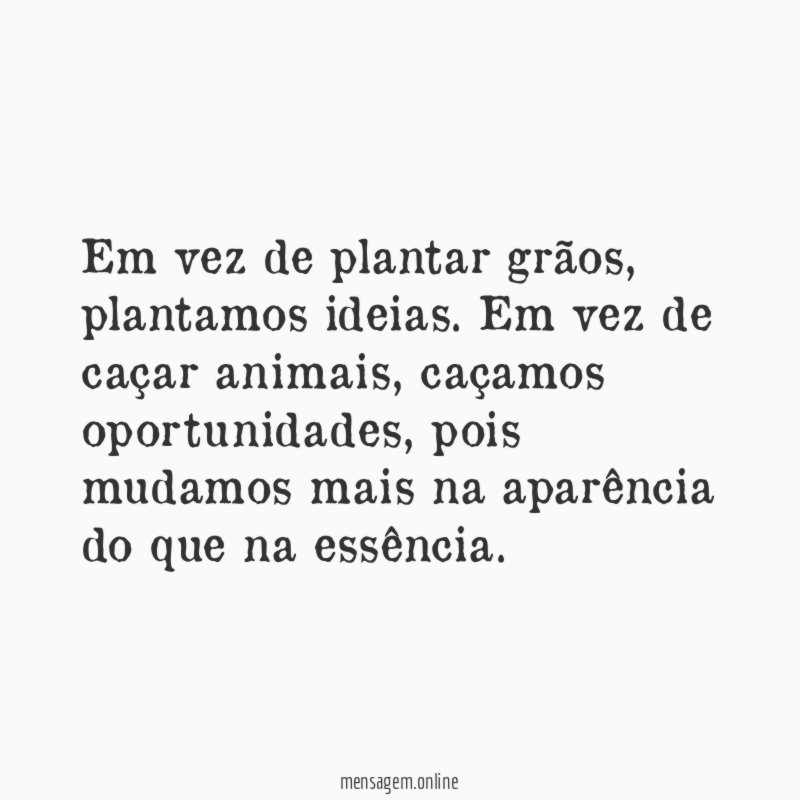 Em vez de plantar grãos