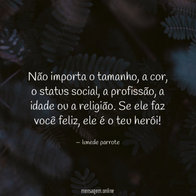 Não importa o tamanho