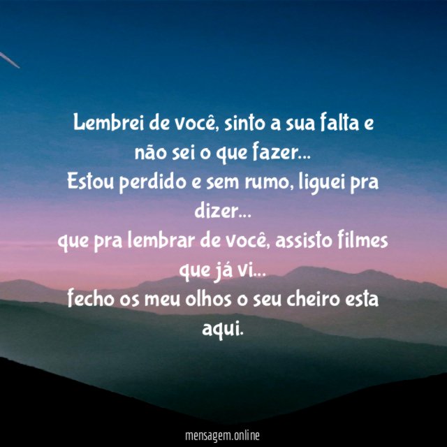 Lembrei de você