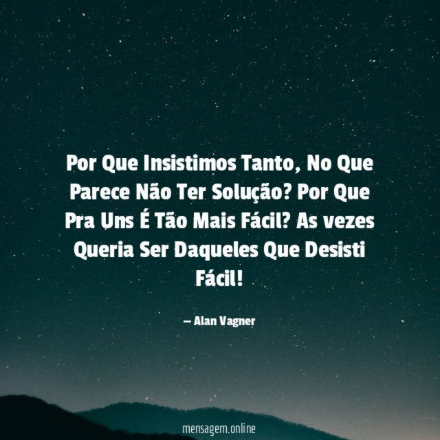 Por Que Insistimos Tanto