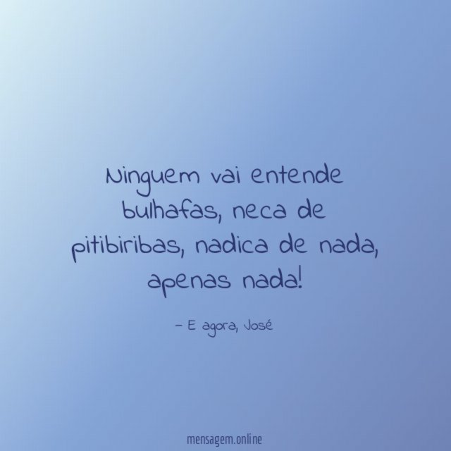 Ninguem vai entende bulhafas