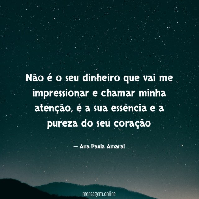 Não é o seu dinheiro que vai me