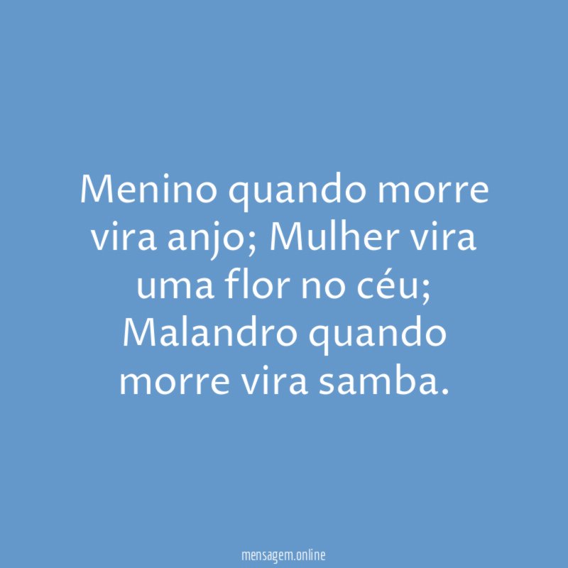 Menino quando morre vira anjo