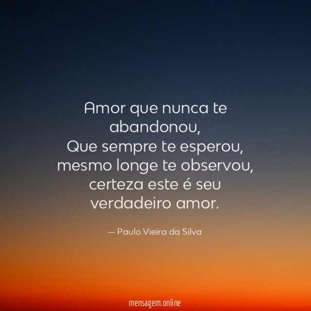 Amor que nunca te abandonou