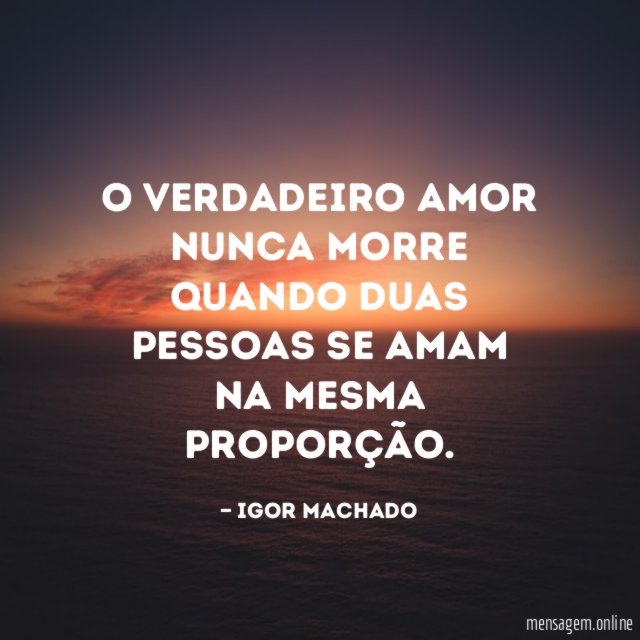 O verdadeiro amor nunca morre quando duas pessoas
