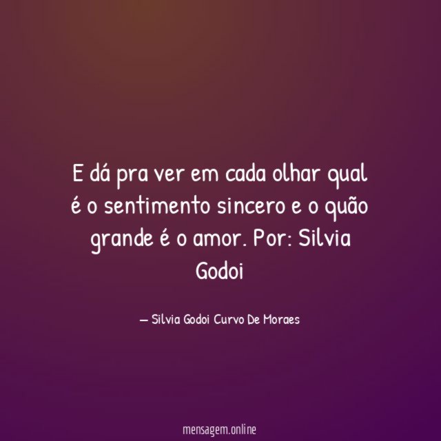 E dá pra ver em cada olhar qual