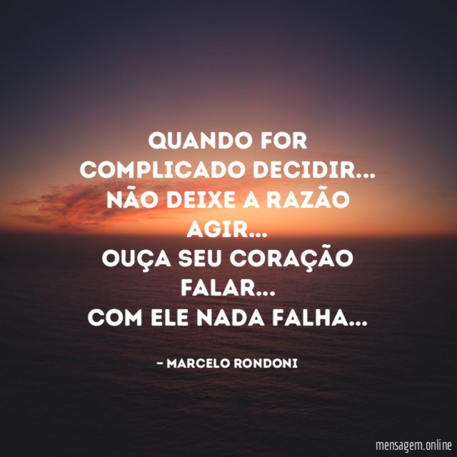Quando for complicado decidir