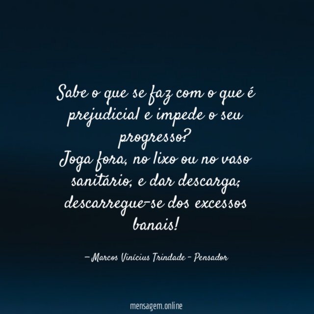 Sabe o que se faz com o que