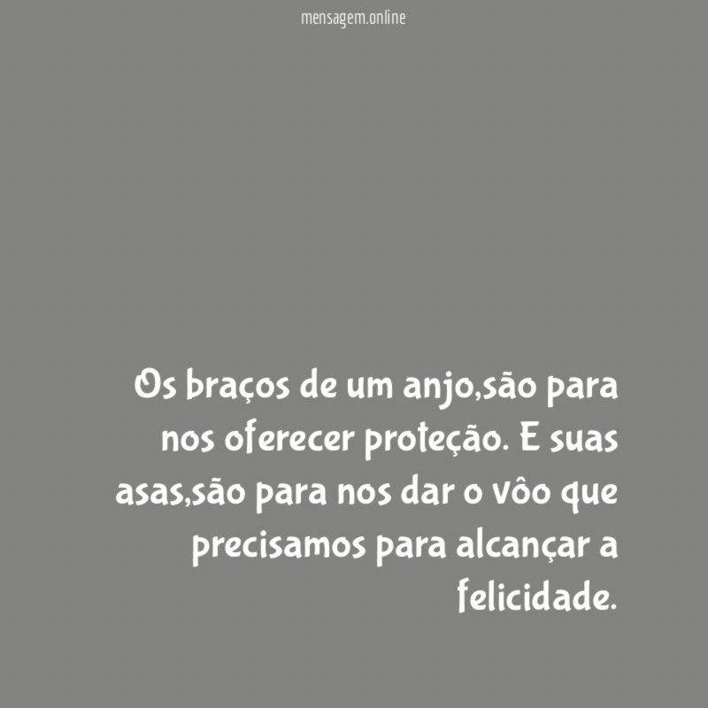 Os braços de um anjo