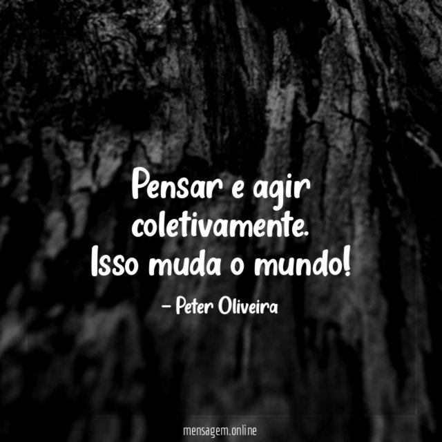 Pensar e agir coletivamente