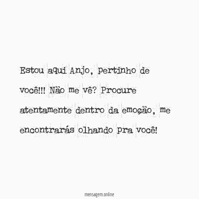 Estou aqui Anjo