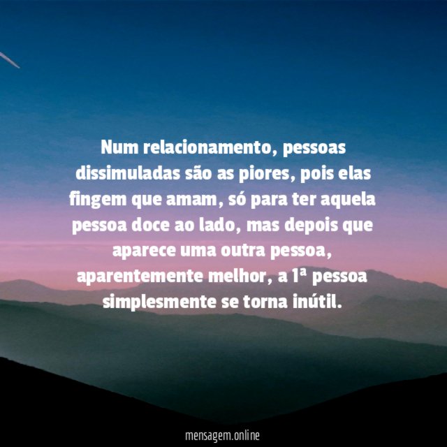 Num relacionamento