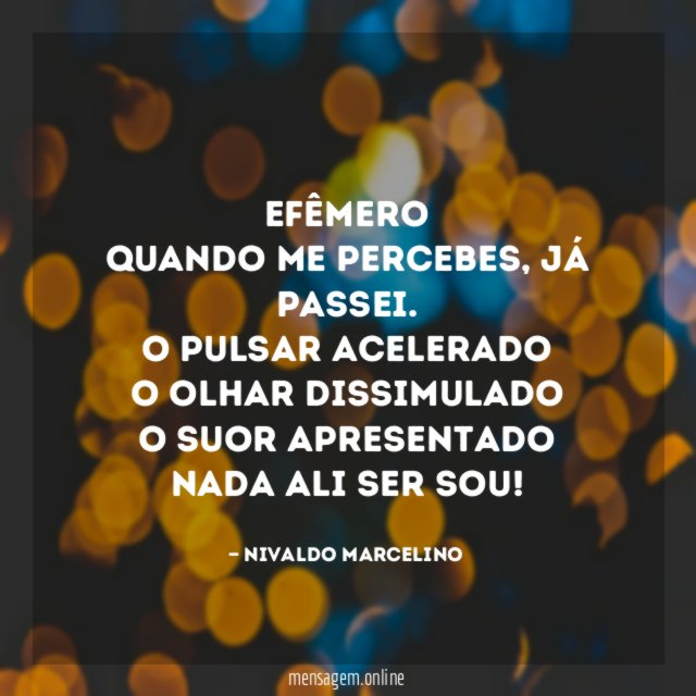 EFÊMERO