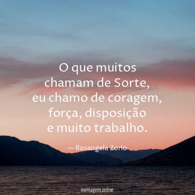 O que muitos chamam de Sorte