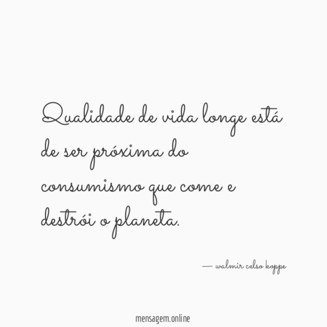 Qualidade de vida longe está de ser próxima