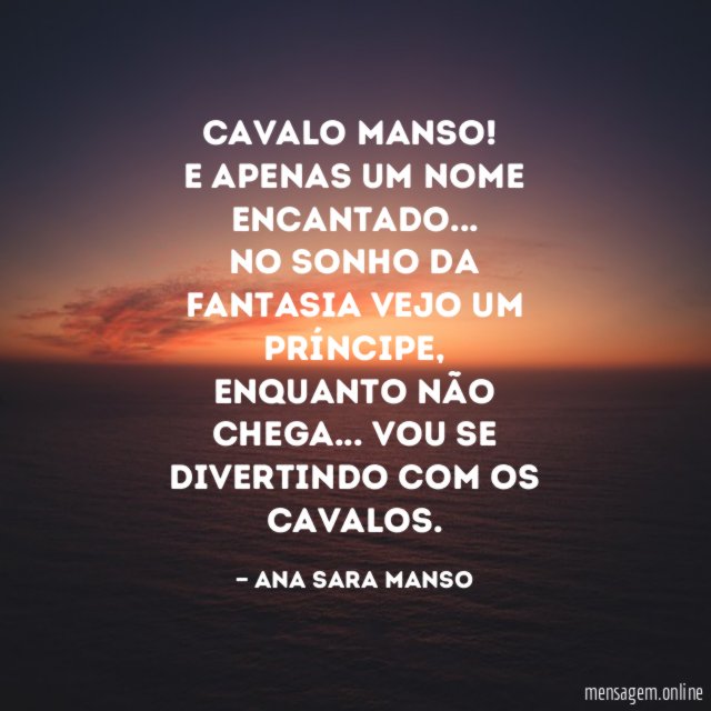 Cavalo manso