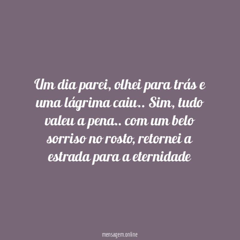 Um dia parei