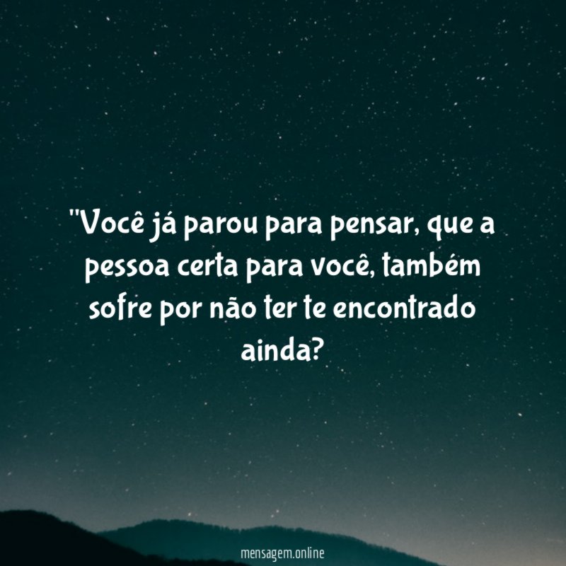 'Você já parou para pensar