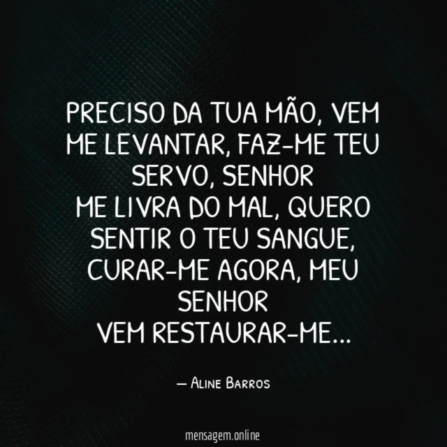 Preciso da tua mão