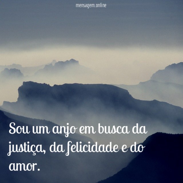 Sou um anjo em busca da justiça