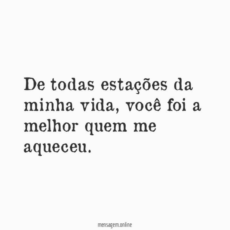 De todas estações da minha vida