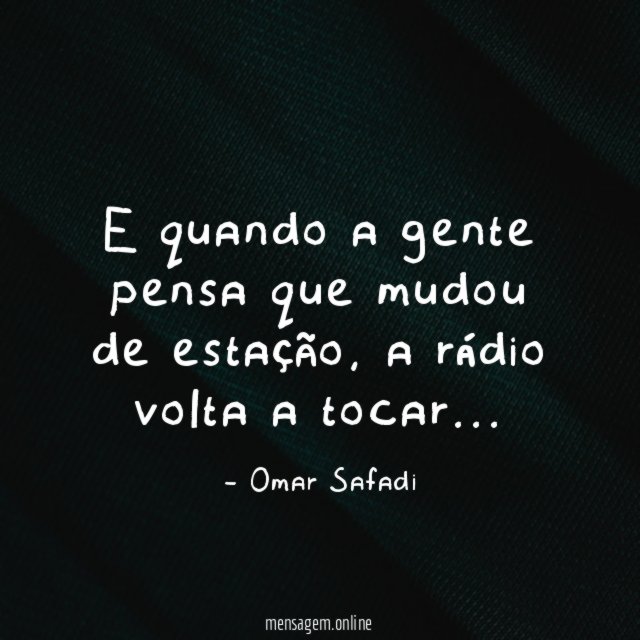 E quando a gente pensa que mudou de estação